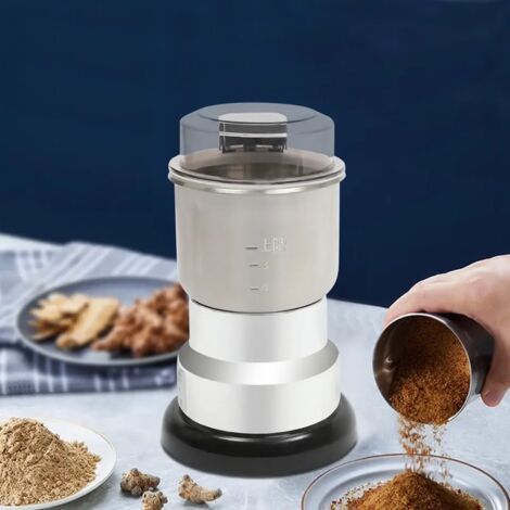 300W Moulin à café électrique Grains de café Epices Céréales Grains 500ml Acier inoxydable (1/5)