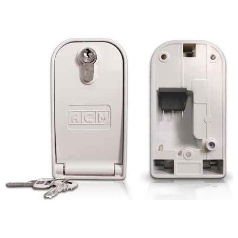 Serrure en aluminium avec bouton et levier de déverrouillage ACM LEVERBOX 1520105