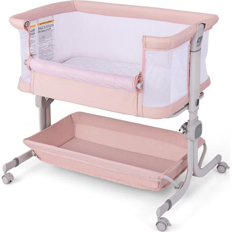 Lit bébé,lit cododo bébé,berceau bébé,lit parapluie bébé pliable,lit cododo bébé portable avec matelas confortable (1/5)