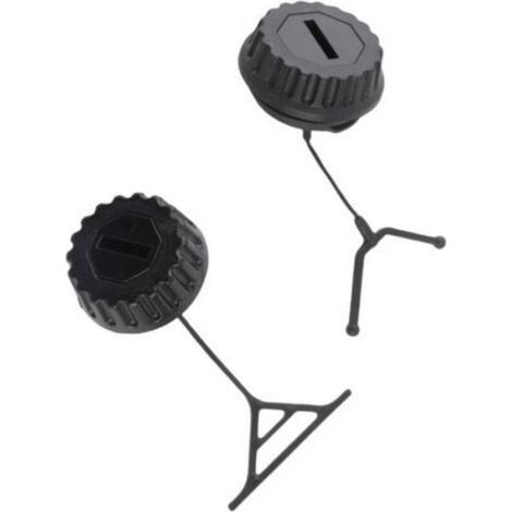 Bouchon Carburant - Bouchon Huile - Pour Tronçonneuse Stihl 064 066 084 088 MS640 MS650 MS660 - Lot de 2 (1/3)