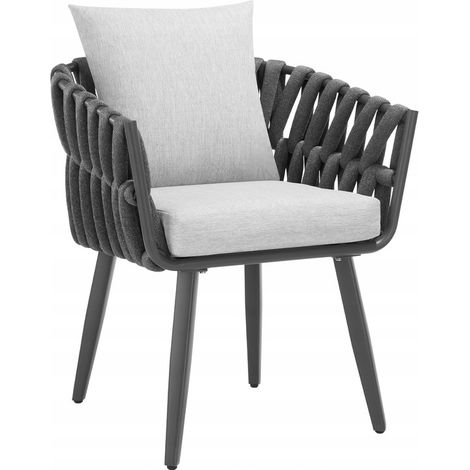 Silla Lugano estilo cuerda con estructura de aluminio. (1/5)