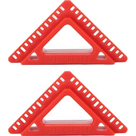 Réglette de découvert pour portes et fenêtres en plastique avec 2 tailles (3/16 et 1/4 inch) - 2 pièces (1/5)