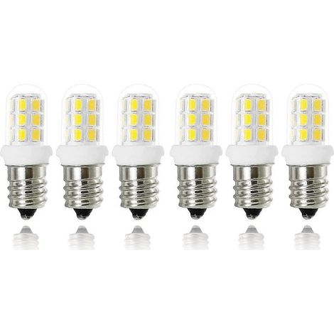 Ampoules LED E12 2W 6000K Blanc naturel pour lustres et lampes de sel, économie d'énergie, lot de 6 (1/5)