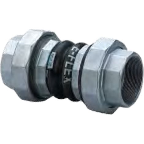 Giunto antivibrante in gomma ftua dn 32 1 1/4” pn 10 raccordo a bocchettone filettato femmina emiflex 0308032