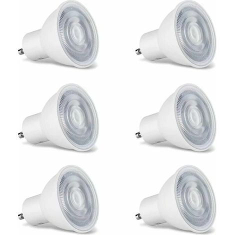 Filiyano-Lot de 6 ampoules GU10 blanc chaud 3000K, équivalent à une ampoule LED GU10 de 5 W, A (1/5)