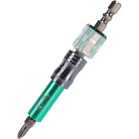Tournevis à douille d'extension 3 en 1 de 110 mm, embout aimanté, adaptateur de perceuse à arbre à dégagement rapide, compatible avec les perceuses d'établi électriques à main, vert