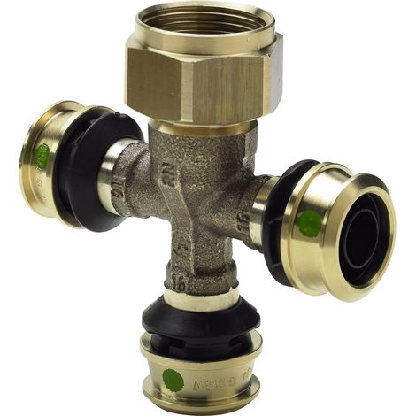 Distributeur avec SC Raxofix 5326.08 en bronze silicium 3 voies 16 mm x G3/4