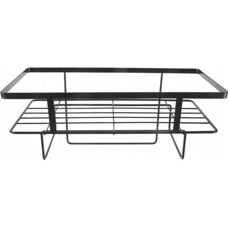 Étagère Coin Salle Bain Métal Noir WC (1/4)