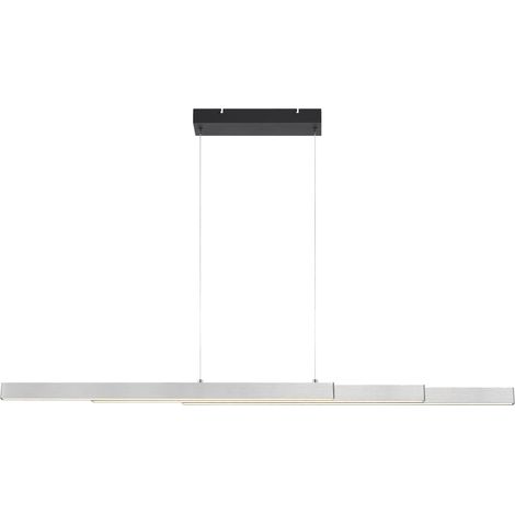 LED Pendelleuchte Madrid ausziehbar silber 126 cm warmweiß-kaltweiß dimmbar (1/3)