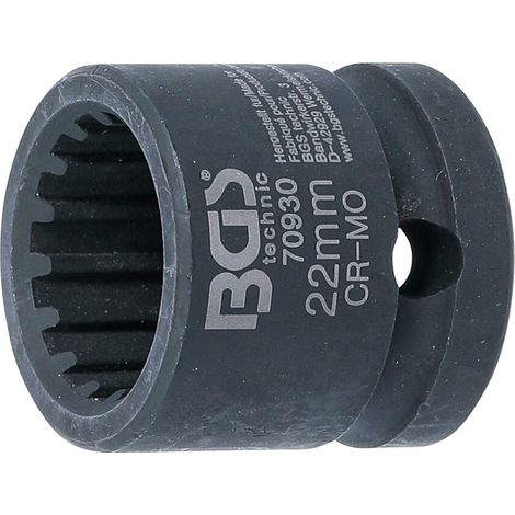 Dado variable BGS negro 30 mm acero cromo molibdeno