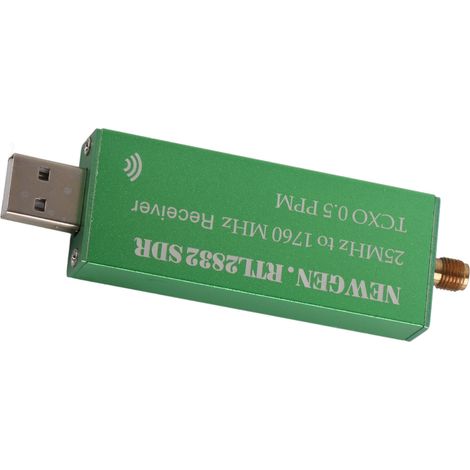 Récepteur SDR RTL 25‑1760 MHz Bande complète RTL2832U R820T2 Scanner radio défini par logiciel (1/5)