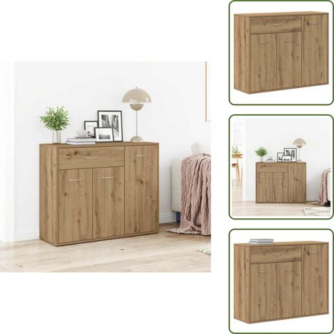 Sideboard Artisan-Eiche 88x30x70 cm Holzwerkstoff - Sideboard - Sideboards - Kommode - Kommode Mit Schubladen (1/5)