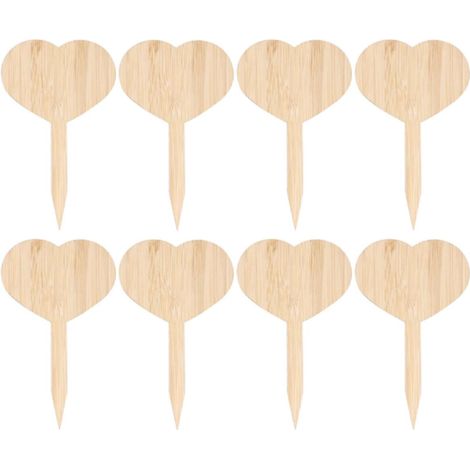 Etichette per piante e fiori, 20 pezzi per confezione, realizzate in bambù, adatte per uso esterno e in giardino. (1/5)