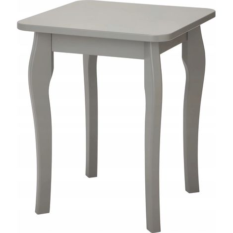 Sgabello da toeletta in legno Lautner, grigio