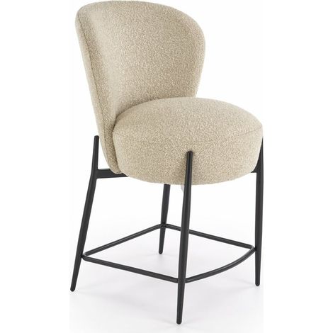 Silla de barra Houston 1919, Beige, Estacionario, Altura no regulable, Con la espalda, 0, Tapiz (1/2)