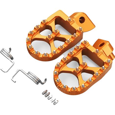 Repose-pieds, Aluminium Durable, Design de Prise Amélioré, Orange (1/2)