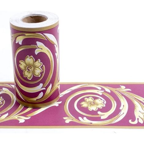 Frises Papier Peint, motif rond jaune, 10 x 1000 cm. Moulure murale autocollante en PVC, adhésif pour - Motif Rond Jaune 10 x 10 cm (1/4)
