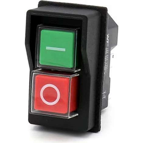Interrupteur à bouton-poussoir électromagnétique YH02A 250 V CA pour démarreur d'équipement de machines-outils, étanche, 4 broches (1/5)
