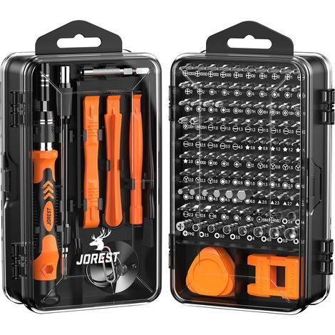 117 in 1 Precision Screwdriver Kit, Mini Magnetic Repair Tools with Torx Triangle Bits etc. for Switch, PS4, PS5, Glasses, Watches, PC, Laptop (1/5)