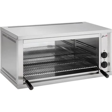 Salamandre électrique fermée PRO, 2 zones de chauffe, résistances blindées, 4000 W, 400 V - TRI