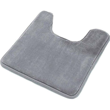 Tapis De Bain - Mousse A Memoire De Forme - Antiderapant - Pour Salle De Bain Toilette - 51 X 61 Cm - 1 Unite (1/5)