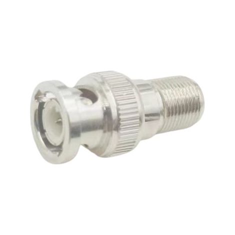Adaptateur coaxial RS PRO BNC Fiche vers Type F Prise, Droit, 1GHz ( Prix pour 1 )