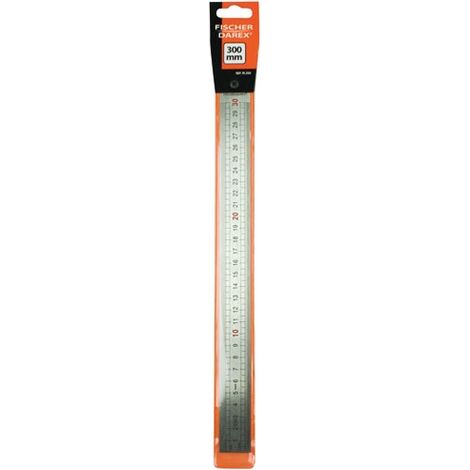 Regla de acero inoxidable 300mm - Fischer Darex