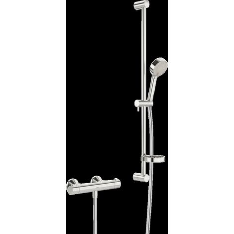 Hansa Unita - Conjunto de ducha con termostato, ECO, cromo 48130131 (1/3)