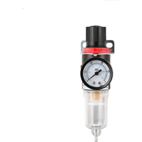 Filtre régulateur pour air comprimé,Filtre à Air Régulateur De l'humidité Pression Séparateur D'huile Piège D'humidité Compresseur L'eau Graisseur(G1/4) (1/5)