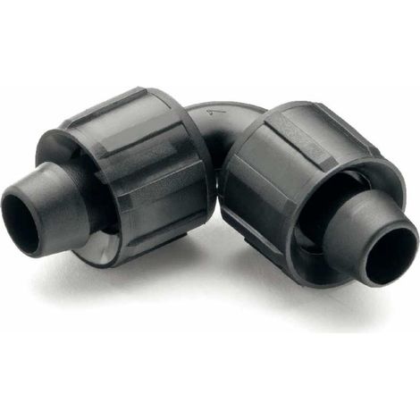 Codo Cinta de Riego 16mm con Cierre Roscado (1/2)