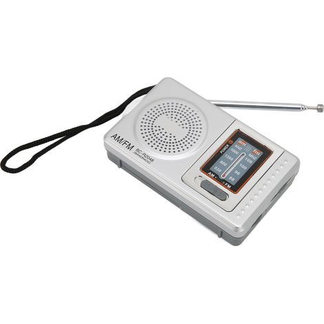 Radio portable AM/FM à transistors avec puce DSP et haut-parleur intégré pour la maison, les voyages, le divertissement, le travail et les urgences. Idéale pour la maison, les voyages, le travail et l (1/5)
