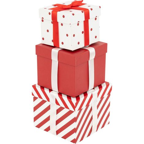 Scatole regalo x3 rg bl 15x12 - Feeric lights & christmas (1/4)