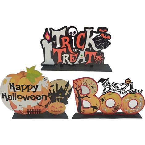 Décorations en bois pour Halloween (pièces), décorations pour scène de fête