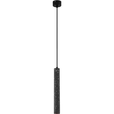 Lampada da soffitto Tubo di Cemento - Lampada a sospensione LED - 30cm - Aroc Nero