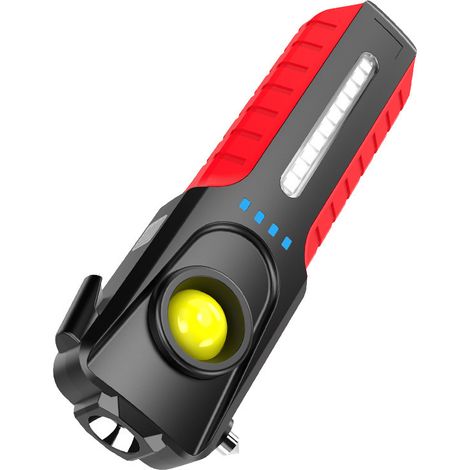 Martello di sicurezza multifunzionale per emergenze esterne AquaForge, rosso e blu.