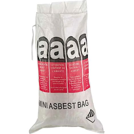 Sac Amiante Mini 70x110cm, 120 Litres - Pour Enlèvement Sécurisé