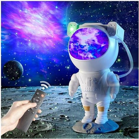 Astronaute Projecteur Galaxy Night Light, Projecteur de Galaxie D'astro Starry Sky Veilleuse avec Nébuleuse, Minuterie et Télécommande, Lampe étoilée pour Chambre à Coucher et Projecteur de Plafond (1/5)