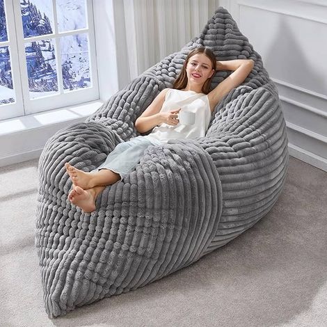 Fauteuil convertible xxl bean bag cosy détente moments famille spacieux salon (1/5)