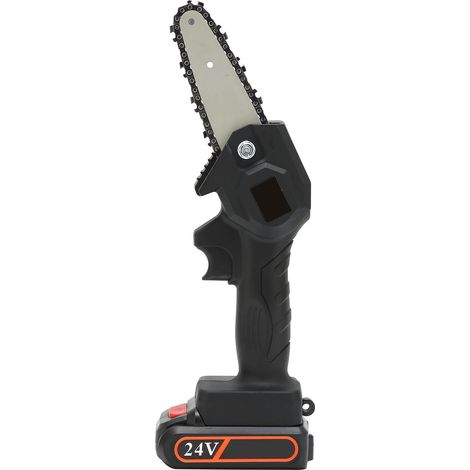 Scie élagueuse électrique mini sans fil, tronçonneuse de jardin portative rechargeable, noir, 110-240V prise UE FYD001 (1/5)