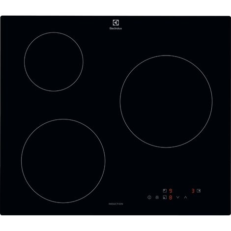Table de cuisson induction 60cm 3 feux 6000w noir - Electrolux - CIB60320CK (1/4)
