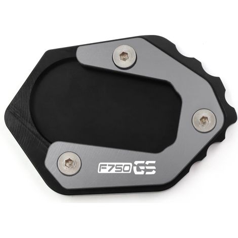 (TI F750S) Compatible avec les motos BMW F 850 GS, F850GS, F750GS et F850 GS (2018-2022) : béquille latérale CNC, plaque d'extension et coussinet Maxpower. (1/4)