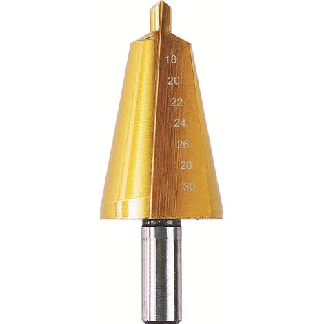 UTENSILE CONICO HSS TIN X TUBI 16-30,5 MM 3 GR.