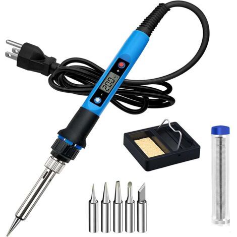 Fer à Souder Électronique 80W Professionnel avec Affichage LED, Régulation de Température Précise - Kit Soudure Électronique pour Réparation DIY (1/5)