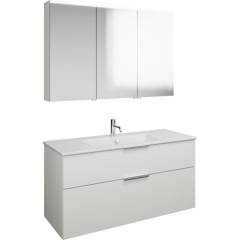 burgbad Eqio Set, bestehend aus Spiegelschrank links,