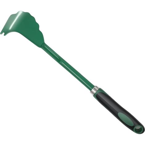 Grattoir pour plateau de coupe de tondeuse avec long manche ergonomique outil de nettoyage robuste pour éliminer les accumulations d'herbe accessoire d'entretien de pelouse. (1/5)