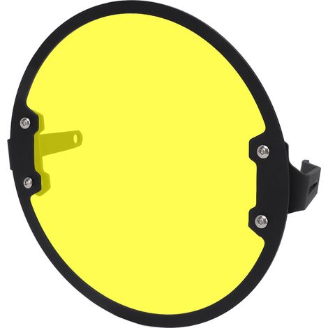 Copertura faro per moto in alluminio leggero e antiruggine per modelli 401 e 250 dal 2018 al 2022, colore giallo. (1/4)