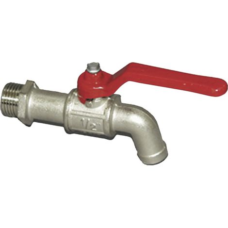 CEMO Kugelauslaufhahn 3/4 " Messing vernickelt