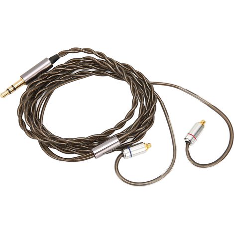 Câble MMCX pour écouteurs Sennheiser IE300/600/900, 3.5mm, âme cuivre argenté, 1.2m, fil de remplacement haute qualité.