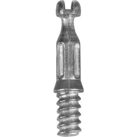 Boulon Camlock Métal Pour filetage en bois Ø 6 x 20 x 9,5 mm 10 pcs Pour assemblage de planches avec raccord Camlock modèle 53 Raccordement d'étagère Zamak argenté (1/5)