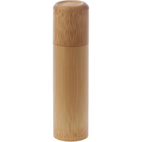 Boîte à thé tubulaire en bambou, petit récipient hermétique pour épices, avec couvercle, 4 tailles (12 cm). (1/2)